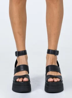 Princess Polly Windsor Smith Match Leather Sandal   Black Online