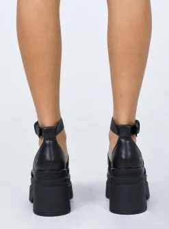 Princess Polly Windsor Smith Match Leather Sandal   Black Online