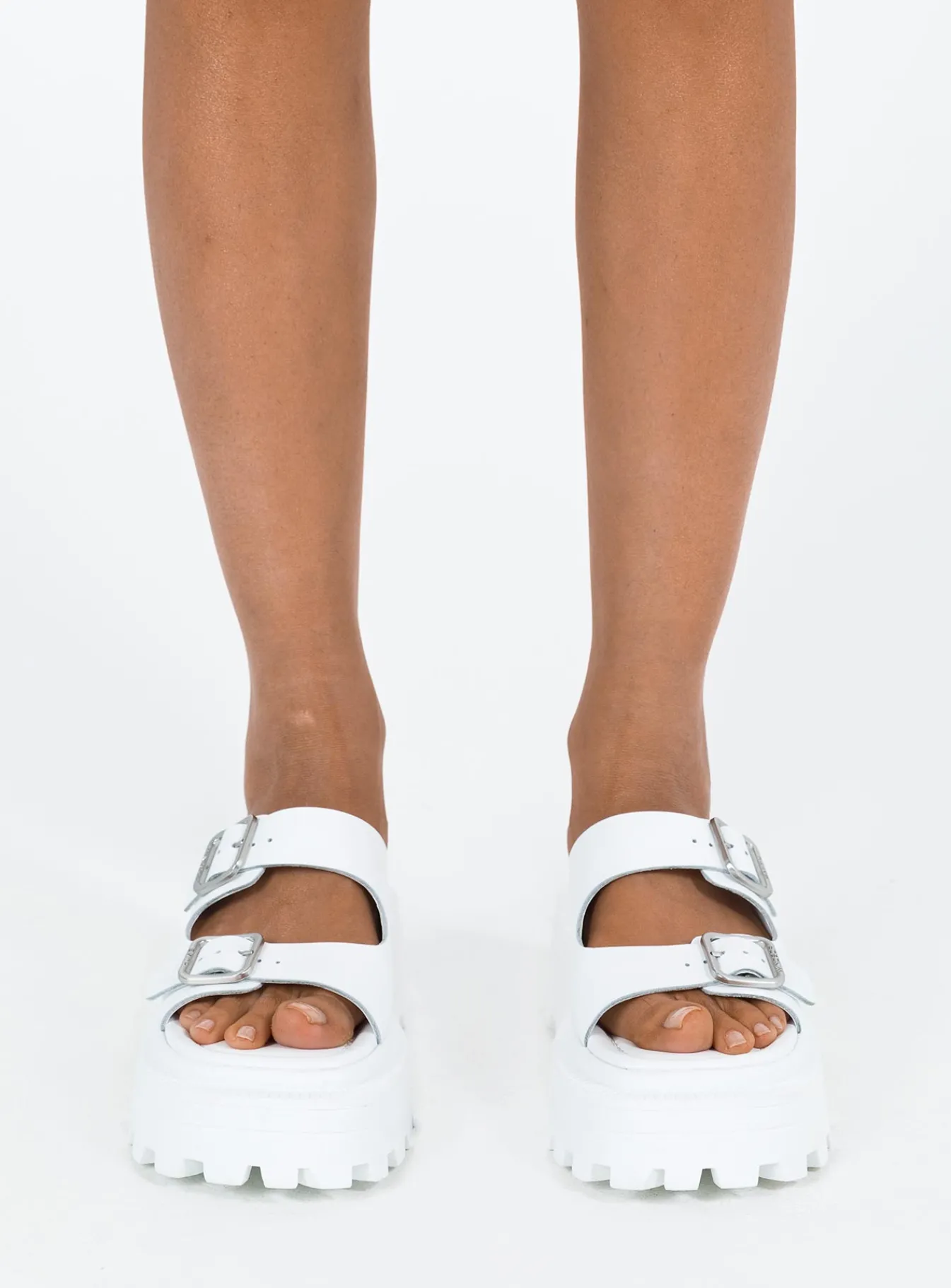 Princess Polly Windsor Smith Reach Sandals White Store
