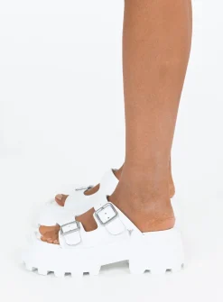 Princess Polly Windsor Smith Reach Sandals White Store