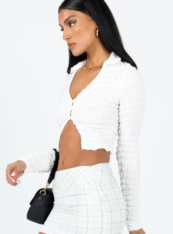 Princess Polly Winfrey Long Sleeve Top  White Best