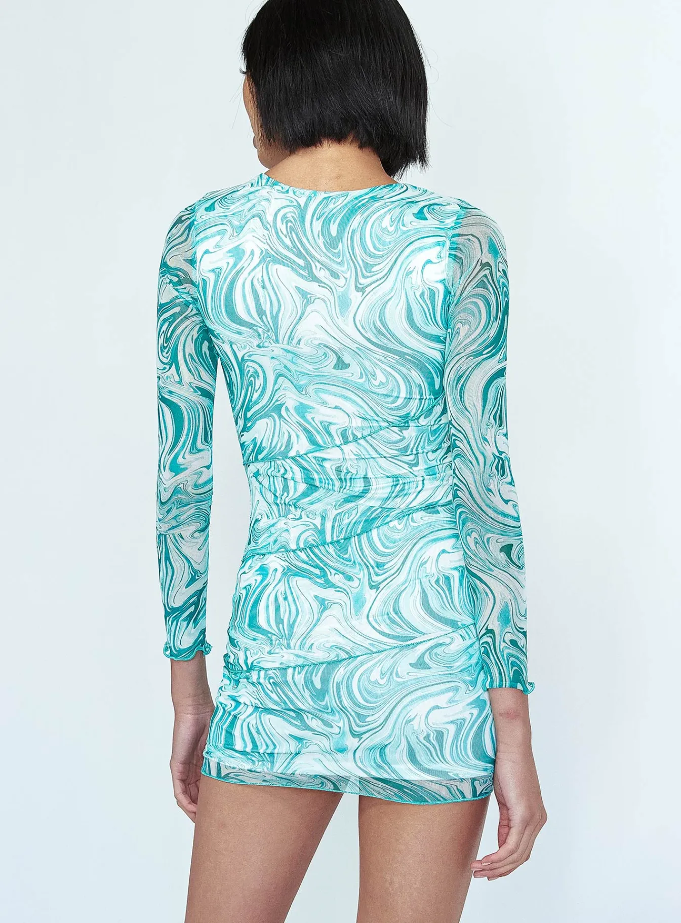 Princess Polly Winston Mini Dressswirl Green Flash Sale