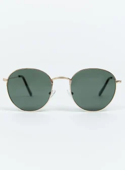 Princess Polly With The Band Sunglasses Gold Discount