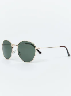 Princess Polly With The Band Sunglasses Gold Discount