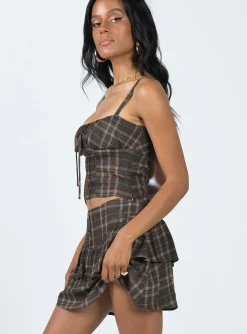 Princess Polly Woodlands Mini Skirt  Multi Flash Sale