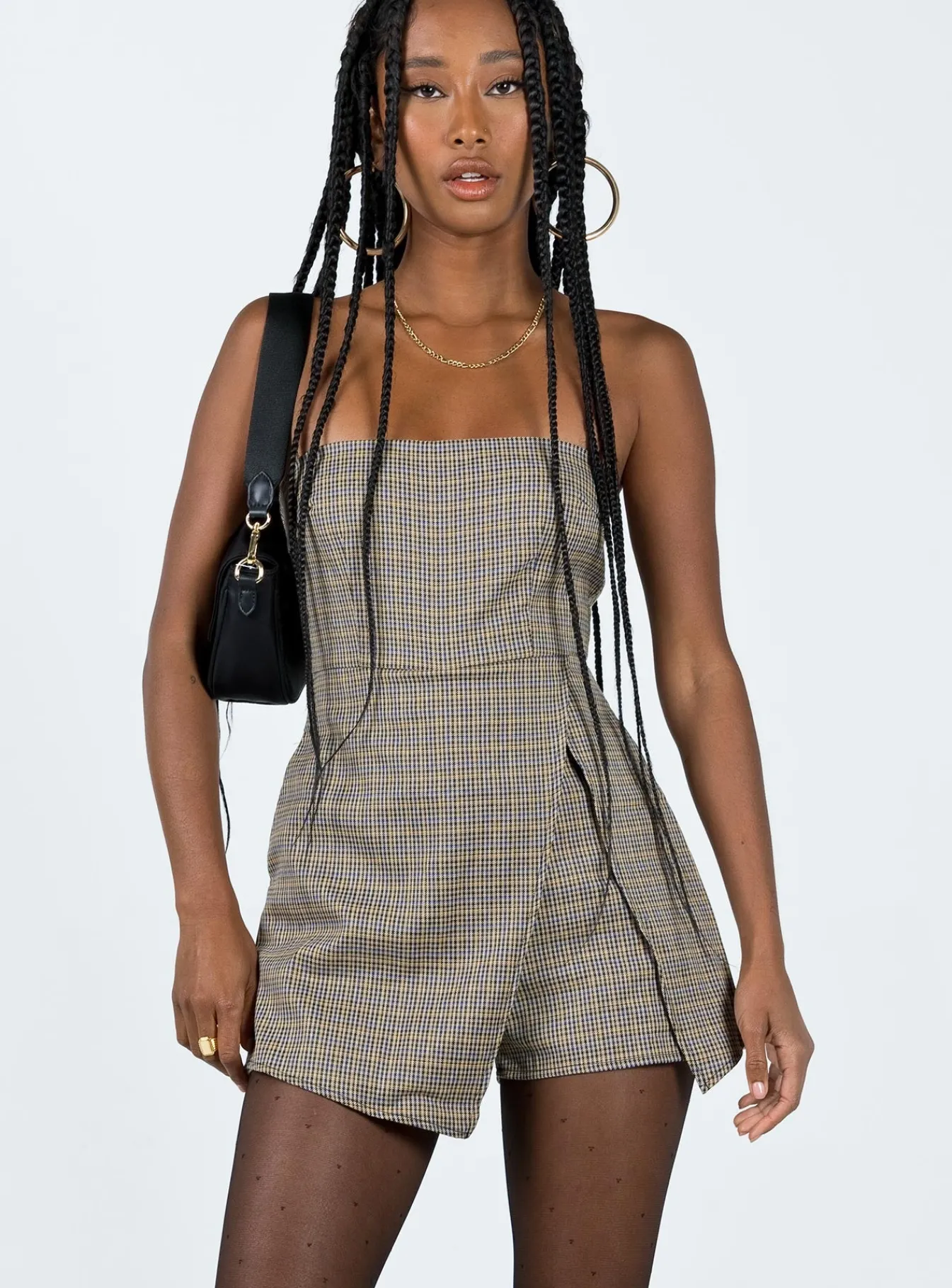 Princess Polly Working On It Rompermulti Check Discount