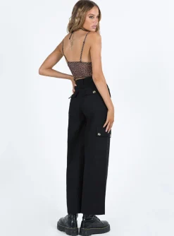 Princess Polly Worley Cargo Pants  Black Shop