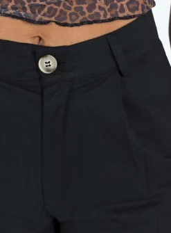 Princess Polly Worley Cargo Pants  Black Shop