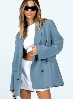 Princess Polly Wyoming Blazer  Slate Discount