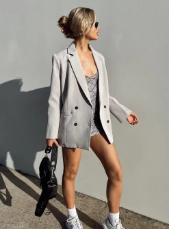 Princess Polly Wyoming Blazer  Grey Best Sale