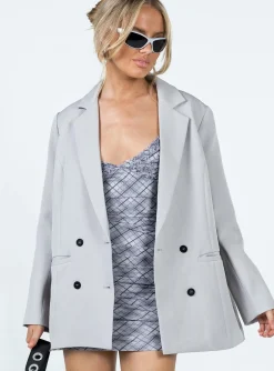 Princess Polly Wyoming Blazer  Grey Best Sale