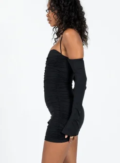 Princess Polly Wyona Mini Dress  Black Fashion