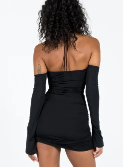 Princess Polly Wyona Mini Dress  Black Fashion