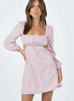 Princess Polly Xali Long Sleeve Mini Dress  Pink Best