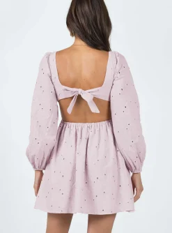 Princess Polly Xali Long Sleeve Mini Dress  Pink Best