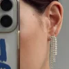 Princess Polly Yara Diamante Earrings  Gold Fashion