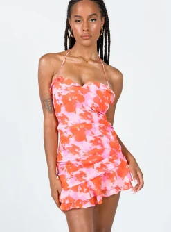 Princess Polly Yara Mini Dressmulti   Orange Cheap