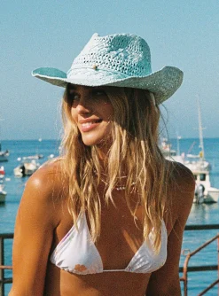 Princess Polly Yeehah Hat Baby  Blue Clearance