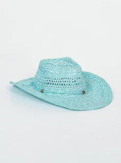 Princess Polly Yeehah Hat Baby Blue Clearance
