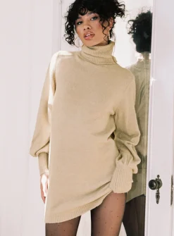 Princess Polly Zahara Mini Dress  Beige Shop