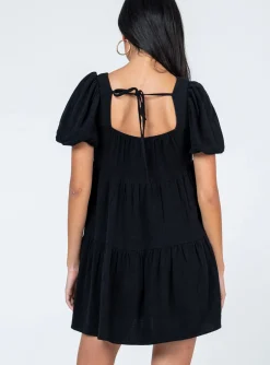 Princess Polly Zalia Mini Dress  Black Cheap