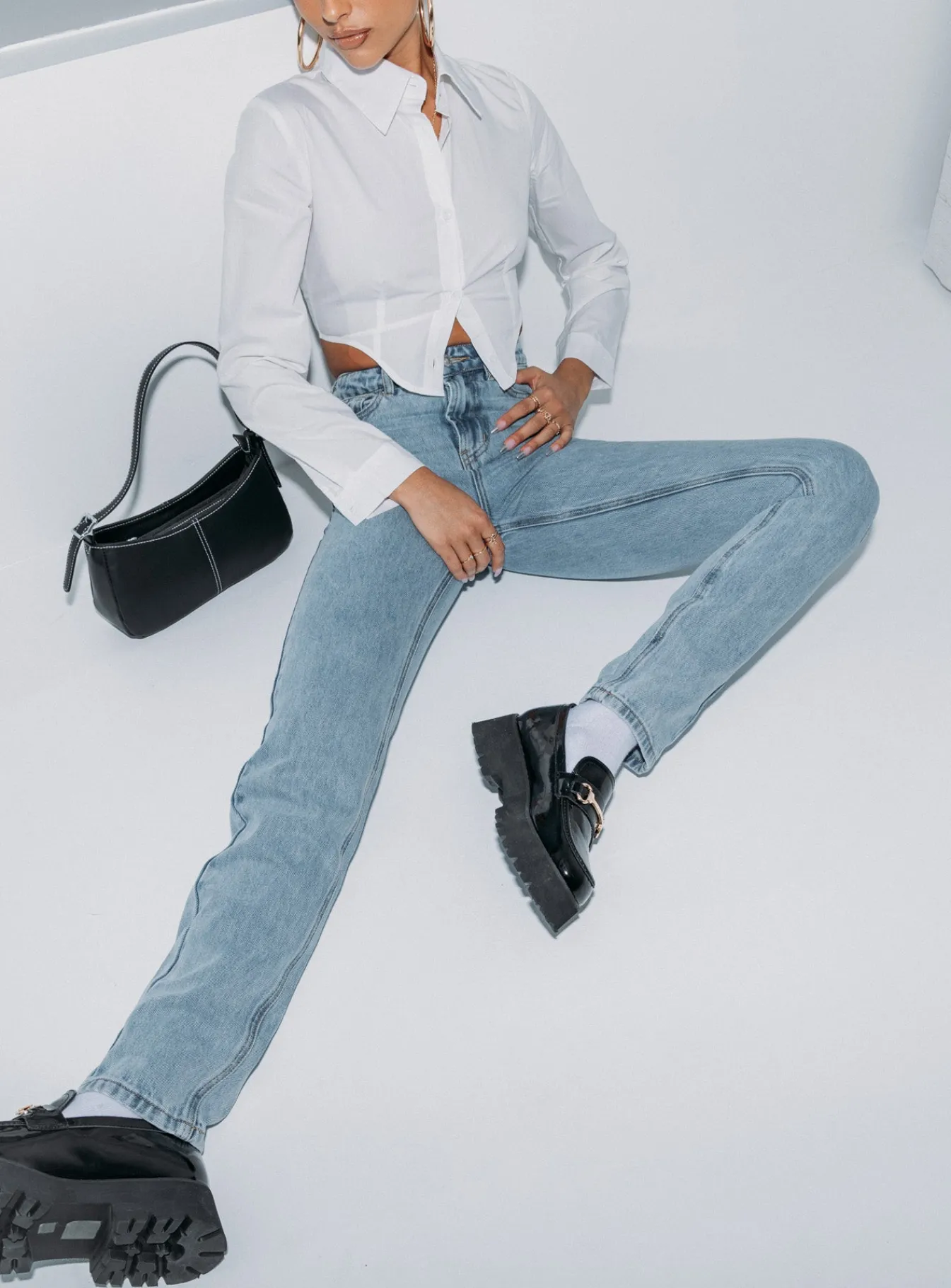 Princess Polly Zamora Straight Legjeans Denim Outlet