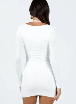 Princess Polly Zandra Mini Dress  White Cheap