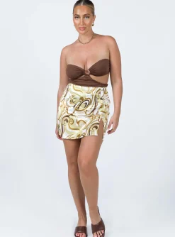 Princess Polly Zane Bodysuit  Brown Best Sale