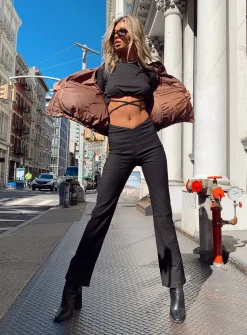 Princess Polly Zara Pant  Black Shop