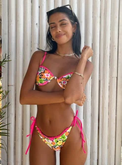Princess Polly Zari Bikini Bottomsmulti Floral   Orange Store