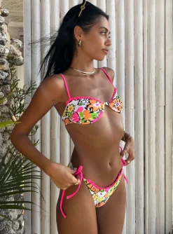 Princess Polly Zari Bikini Bottomsmulti Floral   Orange Store