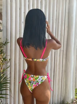 Princess Polly Zari Bikini Bottomsmulti Floral   Orange Store