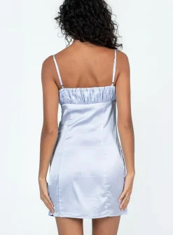 Princess Polly Zaxie Mini Dress  Blue Best Sale