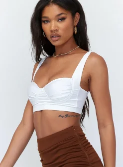 Princess Polly Zayden Top  White Flash Sale