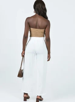 Princess Polly Zelaya Pants  White Discount