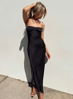 Princess Polly Zeller Maxi Dress  Black Fashion