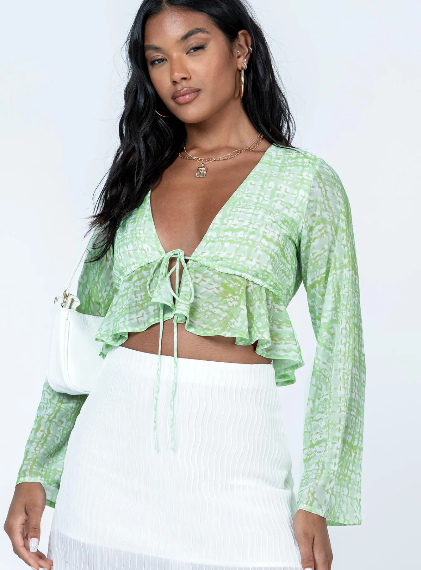 Princess Polly Zenith Long Sleeve Top Green Best