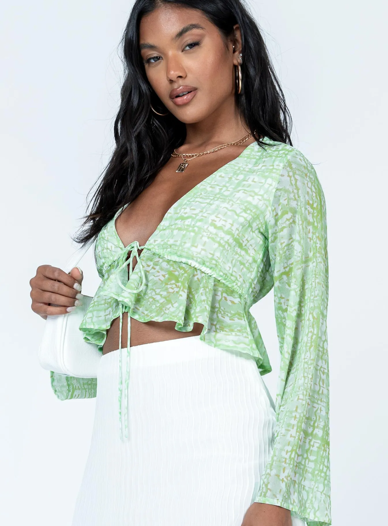 Princess Polly Zenith Long Sleeve Top Green Best