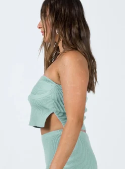 Princess Polly Zimmer Knit Tube  Blue Discount