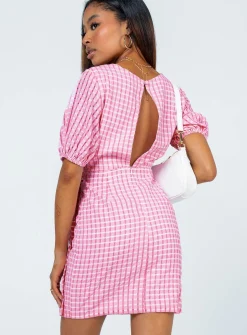 Princess Polly Zoe Jane Mini Dress  Pink Outlet