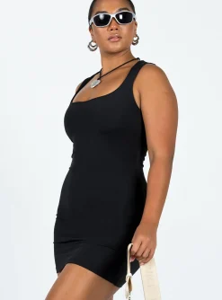 Princess Polly Zoe Mini Dress  Black Outlet