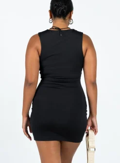 Princess Polly Zoe Mini Dress  Black Outlet