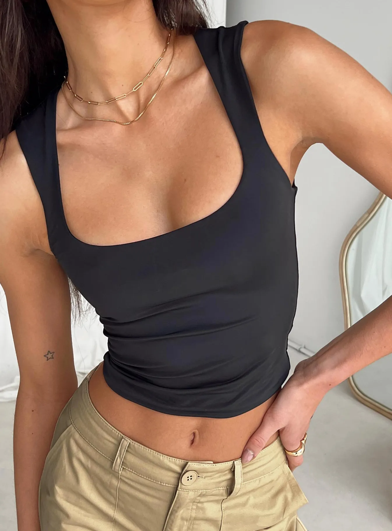 Princess Polly Zoe Top Black Discount