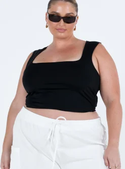 Princess Polly Zoe Topcurve   Black Shop
