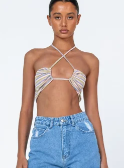 Princess Polly Zoie Topstripe   Beige Best Sale