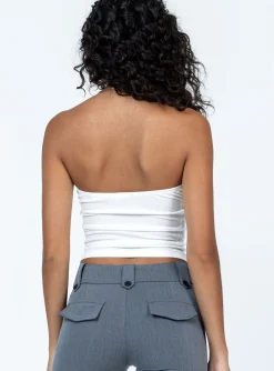 Princess Polly Zyra Strapless Top  White Outlet